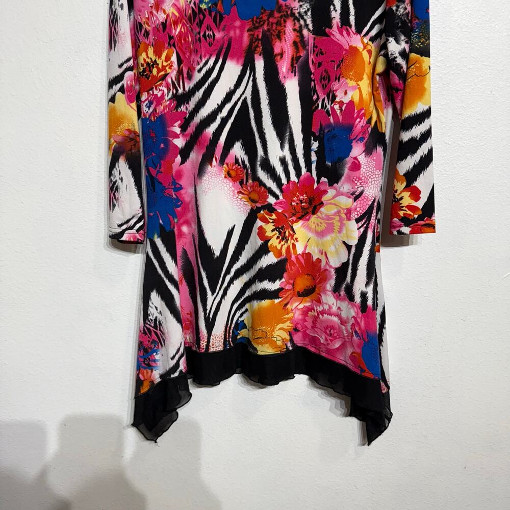 Investments Floral Vintage Blouse Sz M - Picture 4 of 11